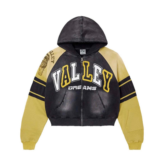 Vale Forever Lethal Zip Up Hoodie 'Black/Yellow'