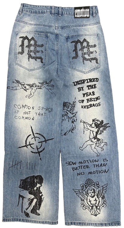 Mixed Emotions Blue “Canvas” Jeans