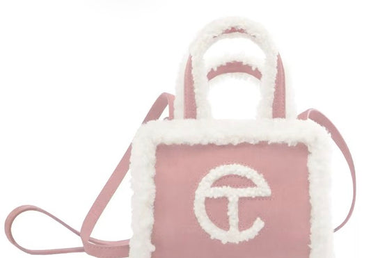 Telfar x Ugg Small Pink Shopping Bag