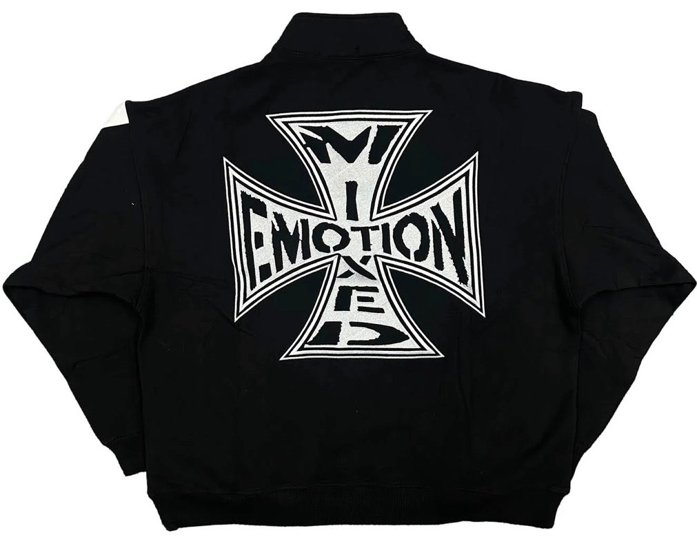 Mixed Emotion Black Quarter Hoodie