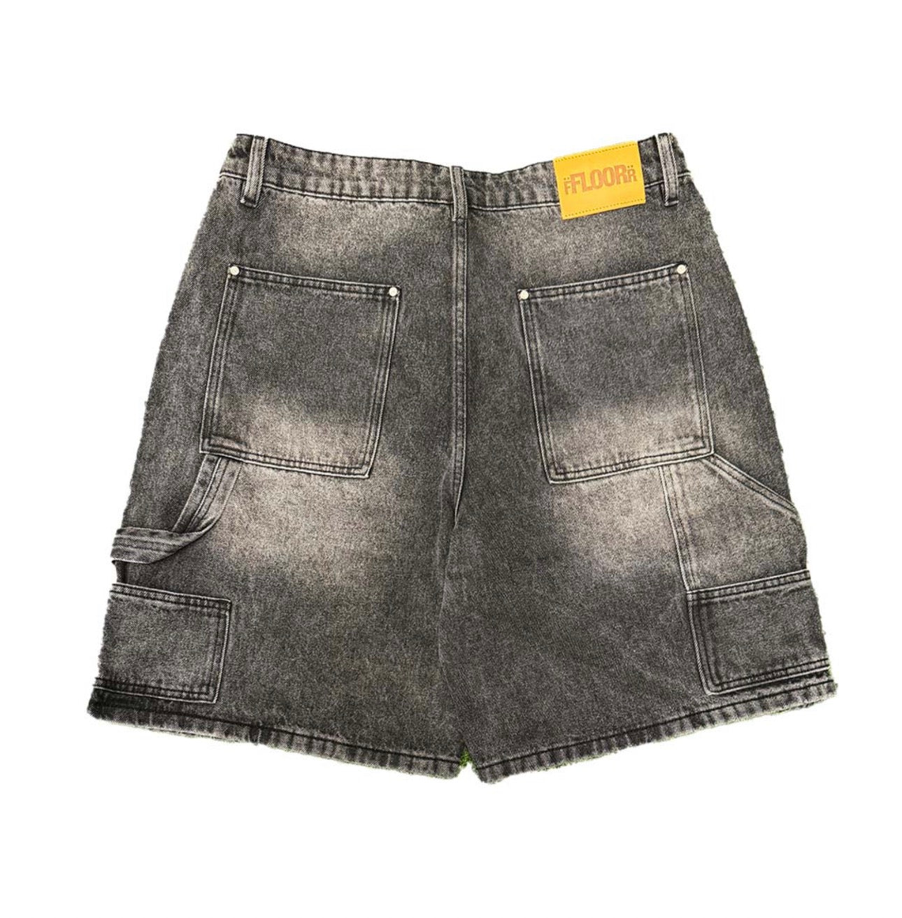 Floor 914 Uniform Jean Shorts Black Wash