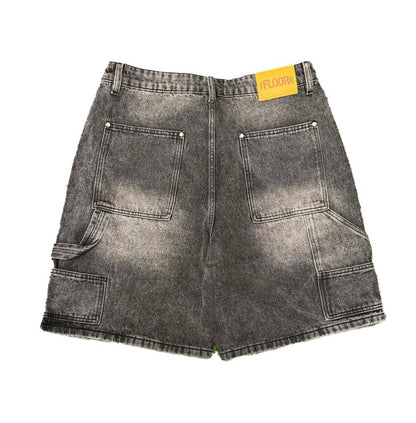 Floor 914 Uniform Jean Shorts Black Wash