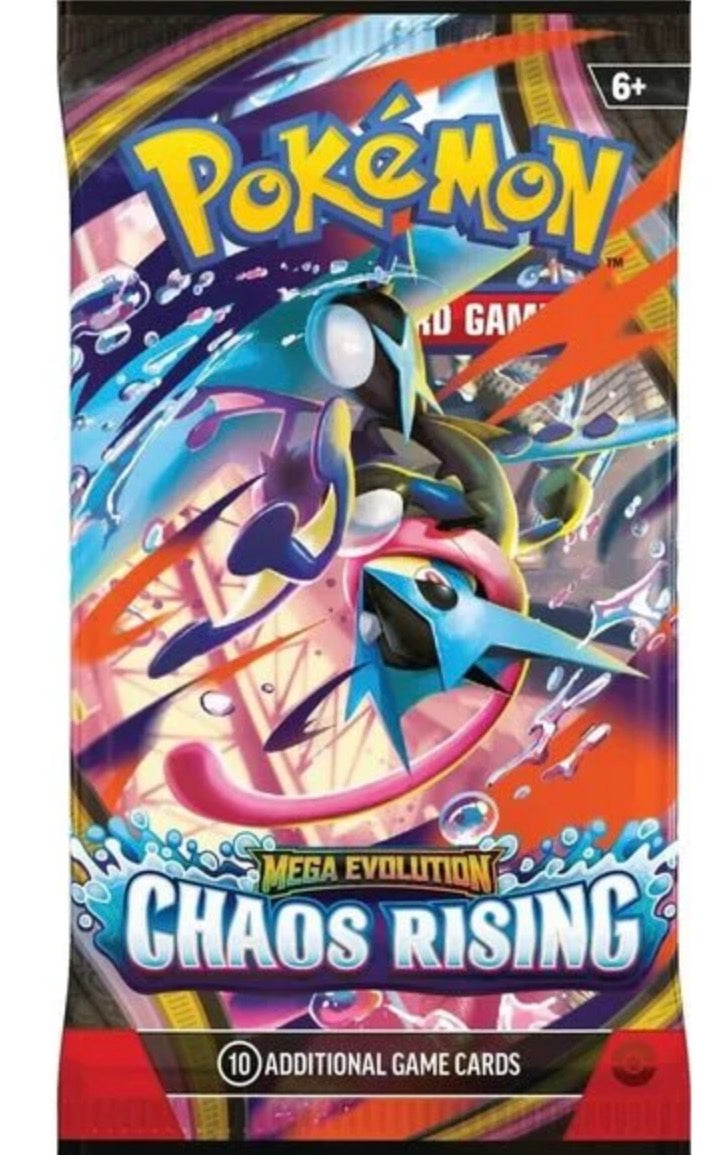 2026 Pokémon Mega Evolution
Chaos Rising (Single Pack)