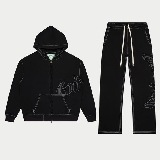 Godspeed Black Stitched Sweatsuit