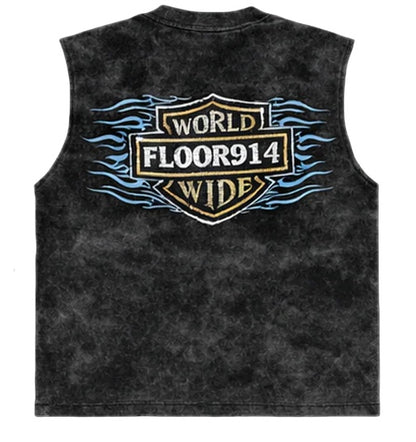 Floor914 Light Blue Skystricker Sleeveless Shirt