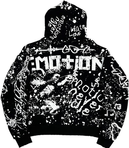 Mixed Emotion Black ‘Graffiti’ Hoodie