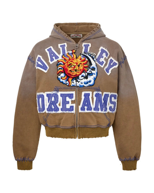 Vale Sunny Zipup (Brown) Hoodie