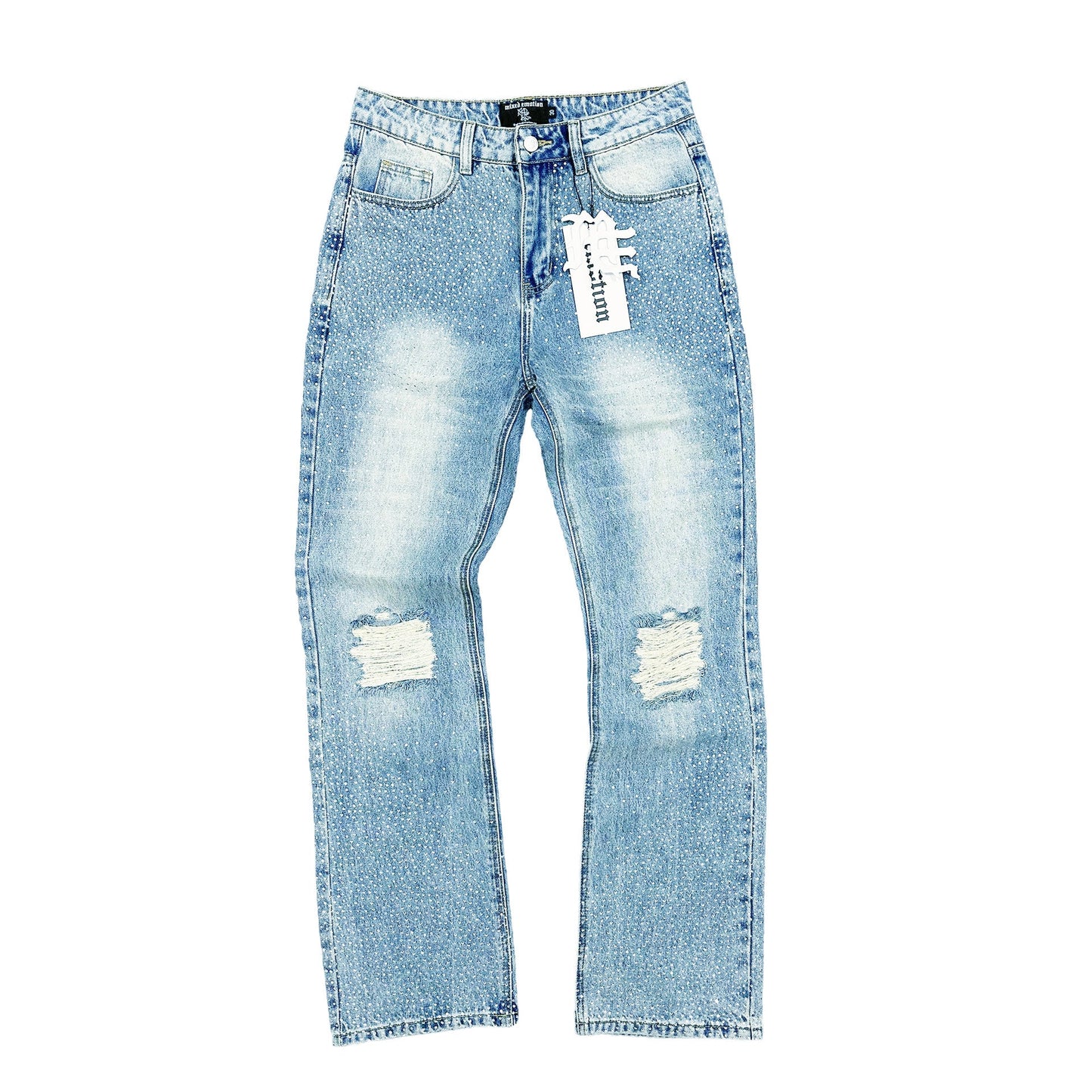 Mixed Emotions Rhinestone Jeans
