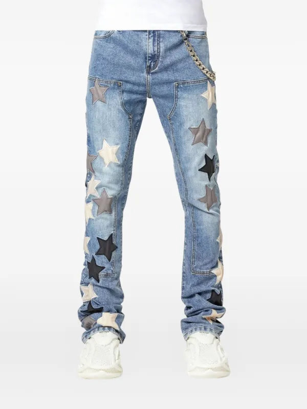 Guapi Aqua Blue Vintage Stars Denim