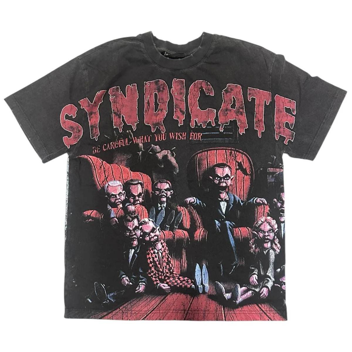 Syndicate "Wishes" Tee Black Wash