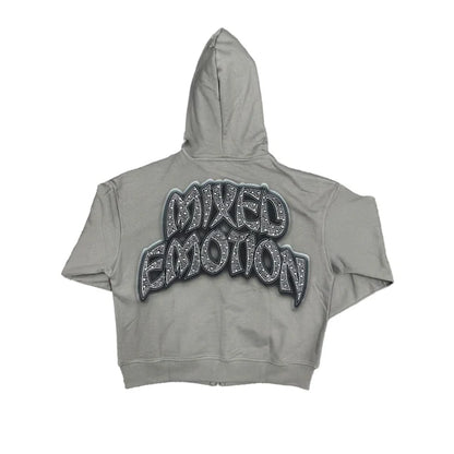 Mixed Emotion Last Ride Rhinestone Hoodie