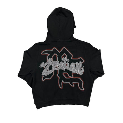 Mixed Emotion Black Rhinestone Hoodie