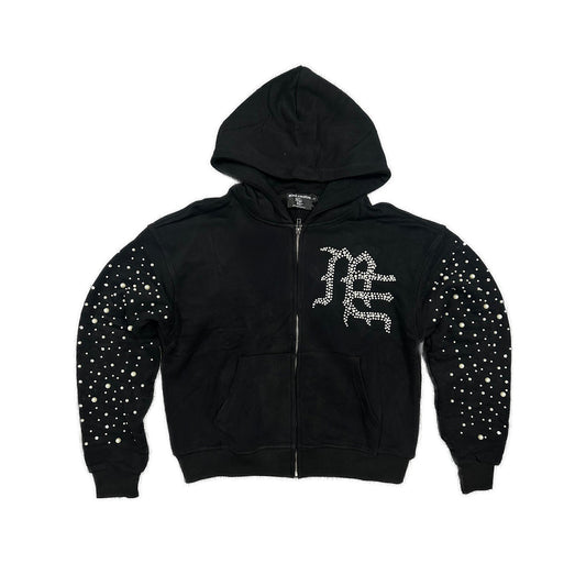 Mixed Emotions Black “Pearl” Hoodie