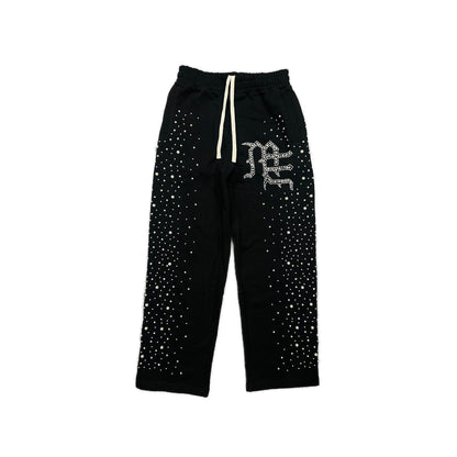Mixed Emotions Black “Pearl” Sweatpants
