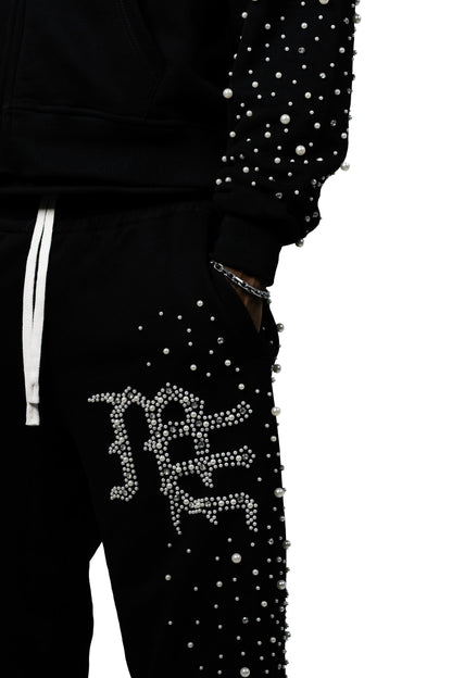 Mixed Emotions Black “Pearl” Sweatpants