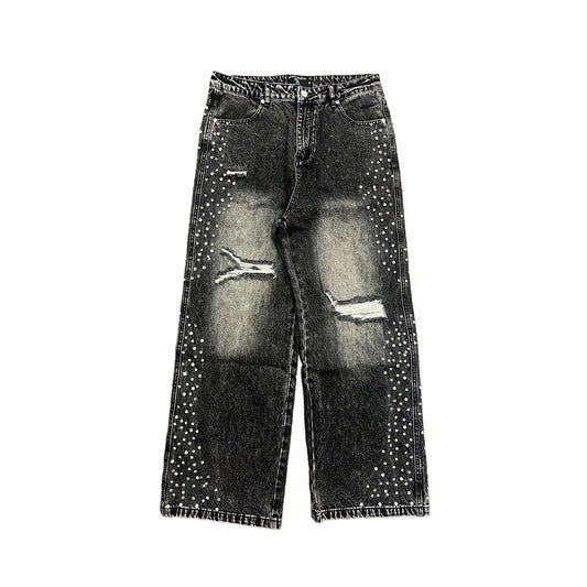 Mixed Emotions Black Stone Baggy Jeans