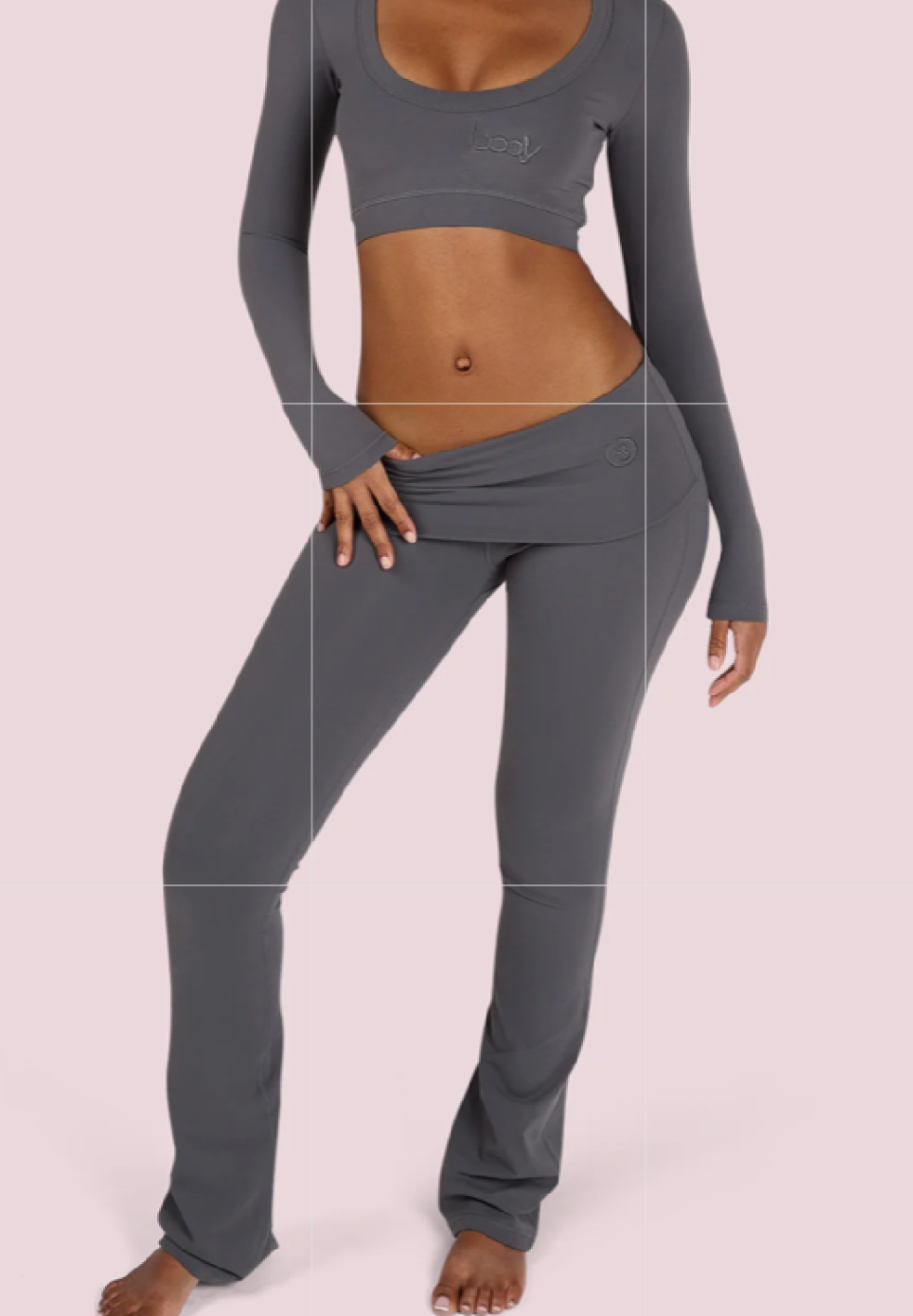 Body By Raven Yoga Set (Coral Grey)