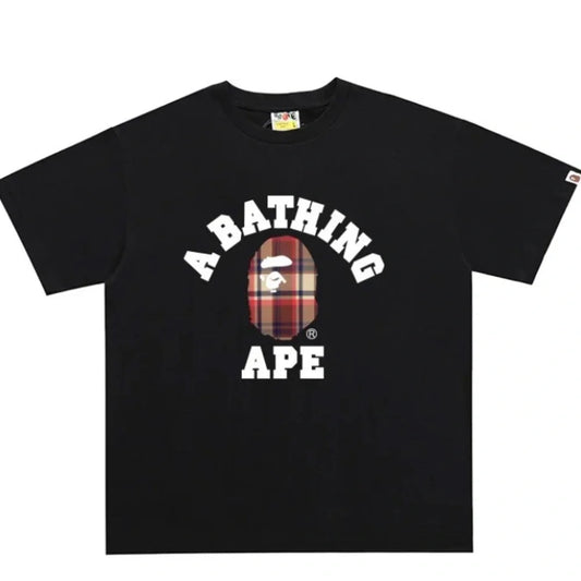 Bape Black Burberry Tee