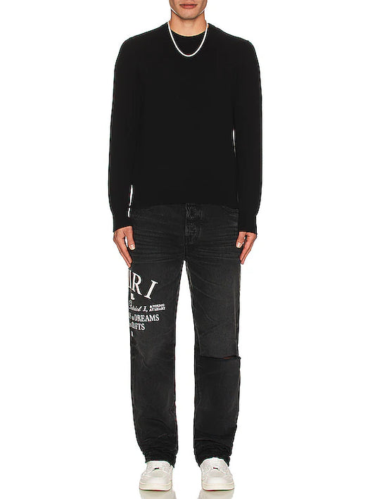 Amiri Arts District Straight - Faded Black