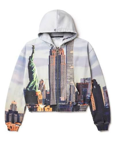 Vale Forever Skyline Zip Up Hoodie 'Nyskyline'