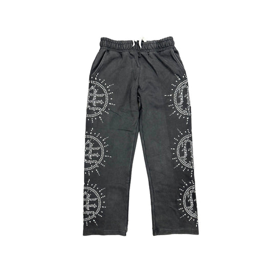Mixed Emotions “Eclipse” Grey Acid Wash Sweats