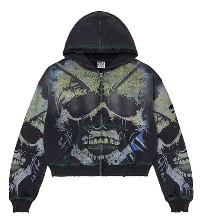 Vale Forever Grave Digger Zip Up Hoodie