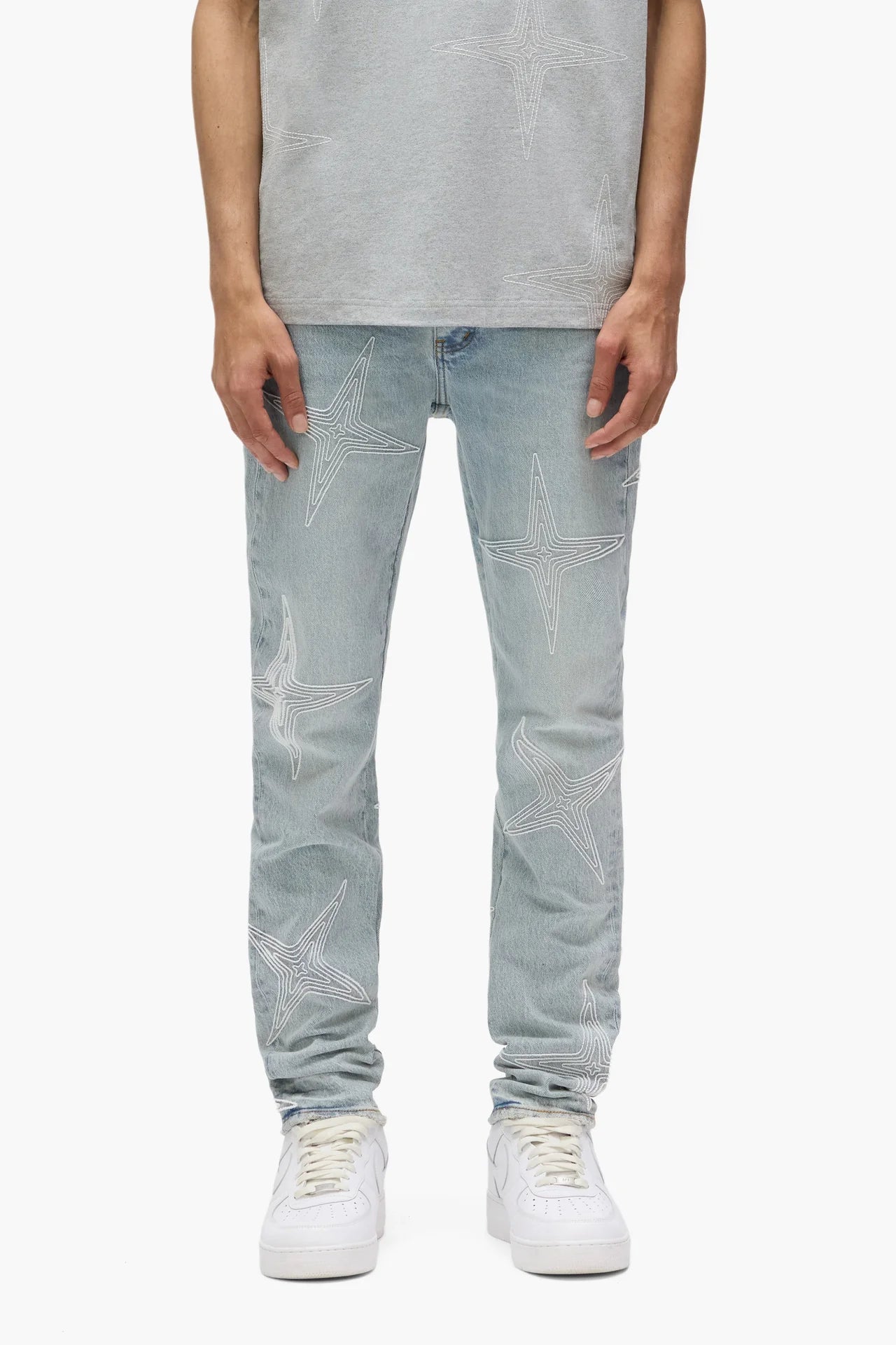 Purple Jeans Light Indigo Tuffetage Stars