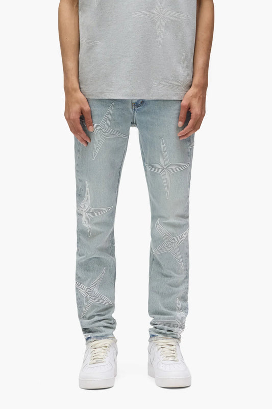 Purple Jeans Light Indigo Tuffetage Stars