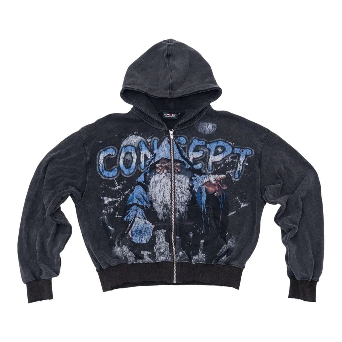 CONCEPT WIZARD" HOODIE-BLK