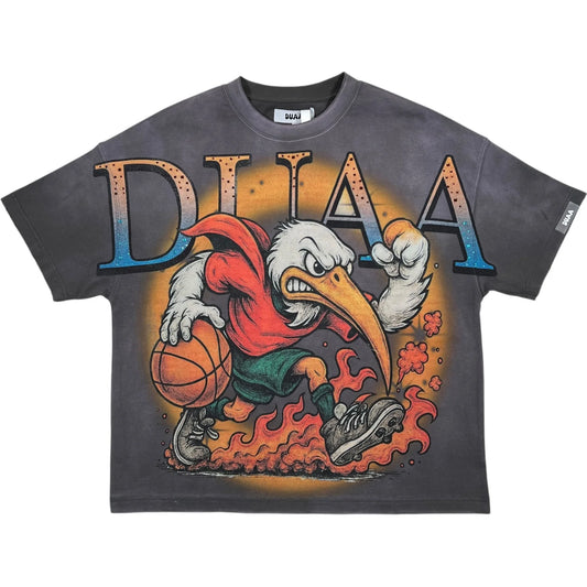 DUAA - BIRD GREY ORANGE TEE