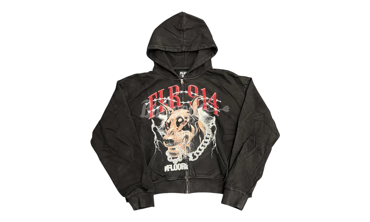 FLOOR 914 DOG ZIP UP HOODIE