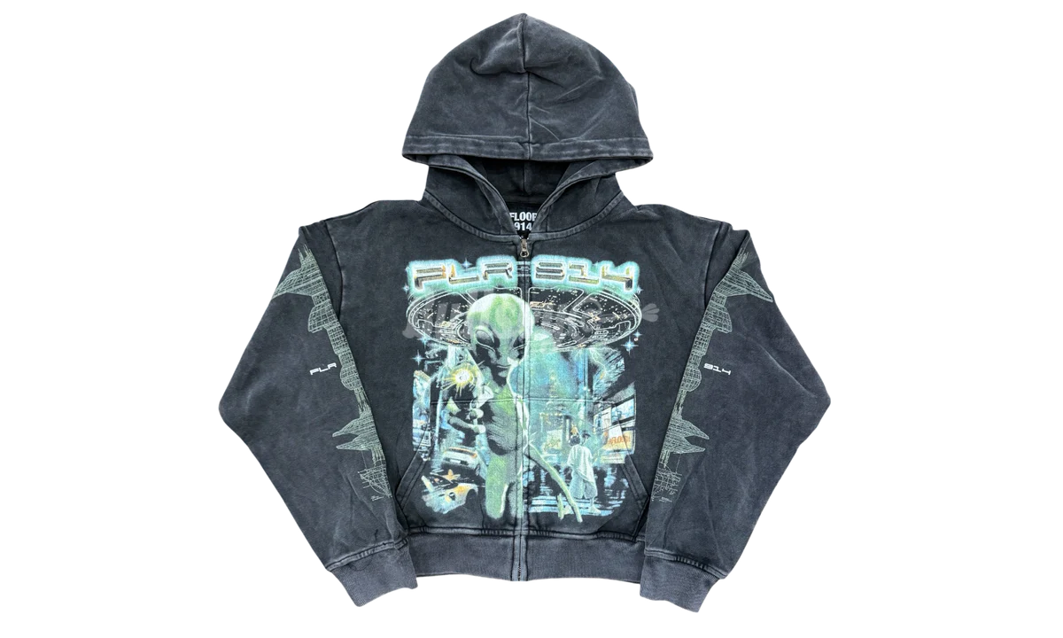 FLOOR 914 ALIEN ZIP UP HOOIDE