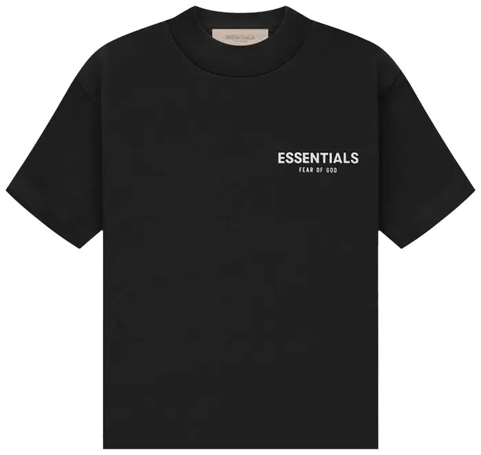 Essentials Kids T Shirt Black and White