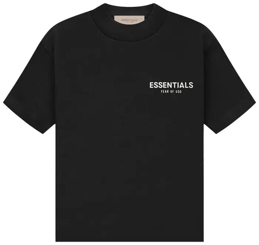 Essentials Kids T Shirt Black and White
