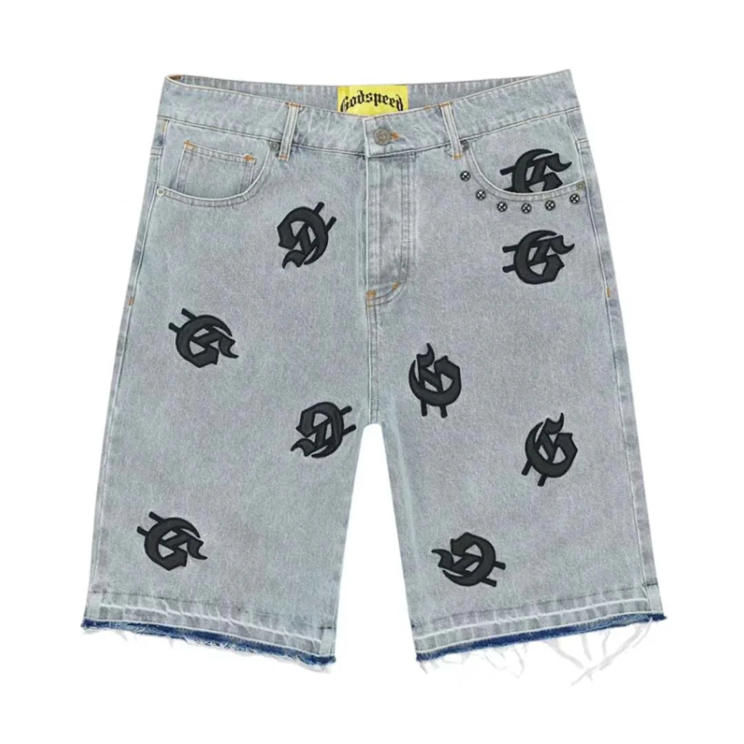 Godspeed Infinity Denim Shorts Blue