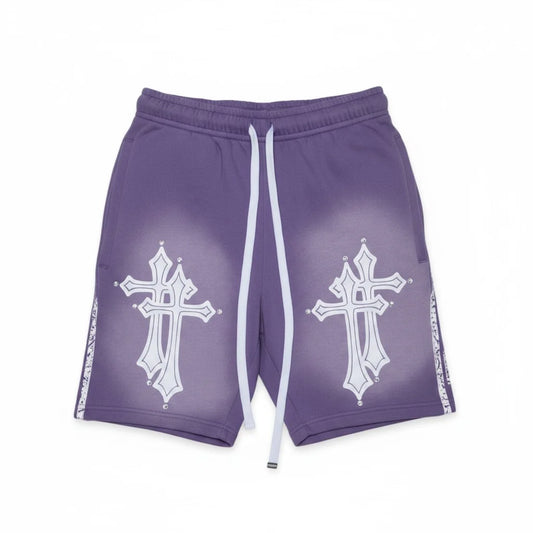 Fraternal Purple Double Cross Shorts